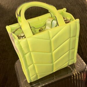 Chic Pistachio Quilted Mini Bag